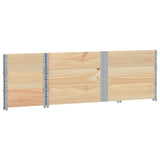 Pallet Collars 3 pcs 150x50 cm Solid Wood Pine 3295378