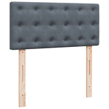 Box Spring Bed with Mattress Dark Grey 100x200 cm Velvet 3286247
