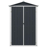 Garden Shed Anthracite 116x45x175 cm Galvanised Steel 46303
