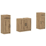 2 Piece Bathroom Cabinet Set UTRECHT Artisan Oak 3418061