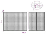 Gabion with 5 mm Wire and 5x2.5 cm Mesh 850x30x150 cm 3463715