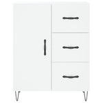 Highboard White 69.5x34x180 cm Engineered Wood 3189437