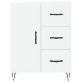 Highboard White 69.5x34x180 cm Engineered Wood 3189437