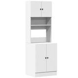 Kitchen Cabinet White 60x50x180 cm Engineered Wood 3276637
