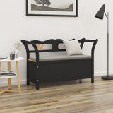 Bench Black 107x45x75.5 cm Solid Wood Fir 351776