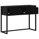 End Table Black Oak 100 x 36 x 75 cm Engineered Wood 886696