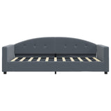 Daybed with Trundle without Mattress Dark Grey 90x190 cm Single 3197392