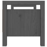 Hall Bench Grey 80x40x43 cm Solid Wood Pine 821786