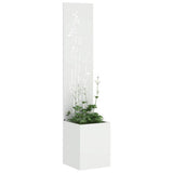 Garden Privacy Screen White 32 x 150 cm Cold-rolled steel 876379