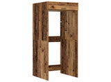 Wash Machine Cabinet with Storage Old Wood 67.5 x 68 x 200 cm 3422790
