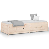 Day Bed without Mattress 75x190 cm Small Single Small Single Solid Wood Pine 821599