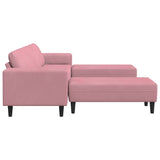 Living Room Couch 3 pcs Pink 3335125