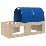 Kids'High Bed Frame with Desk 3 pcs Sonoma Oak and Blue 3423685