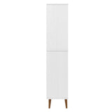 Bookcase MOLDE White 85x35x170,5 cm Solid Wood Pine 350541