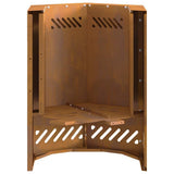 Smokeless Fire Pit Brown 38 x 38 x 51 cm Weathering Steel 858985