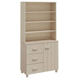 Highboard HAMAR Solid Wood Pine Honey Brown 3100922