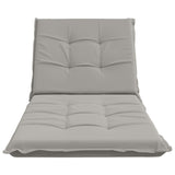 Sunlounger Cushion GEMERT 100% Polyester Grey 190 x 80 x 9 cm 947446