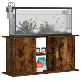 Aquarium Stand Smoked Oak 121x41x58 cm Engineered Wood 833620