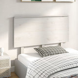 Bed Headboard White 124x6x82.5 cm Solid Wood Pine 819161