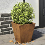 ZNTS Garden Planters 2 pcs 30x30x30 cm Weathering Steel 851051