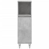 3 Piece Bathroom Furniture Set Concrete Grey Engineered Wood 3190225