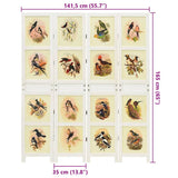 Romdivider Panel Folding White 141.5 x 165 cm MDF 42022116