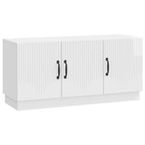 TV Cabinet High Gloss White 99 x 34.5 x 47 cm Engineered Wood 895409