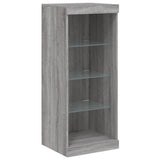 Sideboard with LED Lights Grey Sonoma 162x37x100 cm 3209175