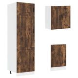 8 Piece Kitchen Cabinet Set "Porto" Smoked Oak Engineered Wood 3314816