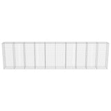 Gabion Wall with Covers Galvanised Steel 600x50x150 cm 143582