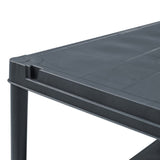 Storage Shelf Rack Black 125 kg 60x30x180 cm Plastic 45674