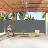 Retractable Side Awning Anthracite 200x1000 cm 318044