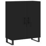 Highboard Black 69.5x34x180 cm Engineered Wood 3198234
