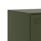 TV Cabinet Olive Green 67x39x44 cm Steel 841639