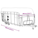 Caravan Roof Cover Grey 700x300 cm Non-woven Fabric 4015872