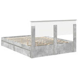 Storage Bed Concrete Grey 150 x 200 cm Engineered Wood 3408448