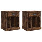 ZNTS Bedside Cabinets 2 pcs Smoked Oak 43x36x50 cm 816355