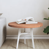 Table Top 50x2.5 cm Round Solid Wood Beech 355936