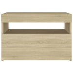 Bedside Cabinet & LED Lights 2 pcs Sonoma Oak 60x35x40 cm 3082781
