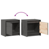 Bedside Cabinets 2 pcs Grey 40x30.5x40 cm Solid Pinewood 808118