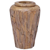 285211 Decoration Vase 40x60 cm Solid Teak Wood