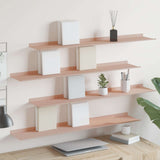 Floating Shelf Wall-mounted 4 pcs Pink 100 x 18 x 2.5 cm Steel 8004047