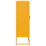 Highboard Mustard Yellow 68x39x123 cm Steel 853359