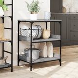 Kitchen Trolley Grey Sonoma 60x41x80.5 cm Engineered Wood 842404