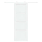 Sliding Door White 73.5 x 211 cm Solid Pine Wood 3333553