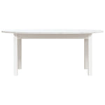 ZNTS Coffee Table White 110x55x45 cm Solid Wood Pine 822343