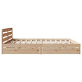 Bed Frame without Mattress 180x200 cm Super King Solid Wood Pine 3309854