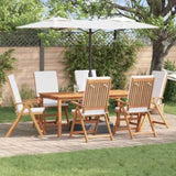 Garden Chair 6 pcs Brown and White 57 x 71.5 x 104 cm 3375770