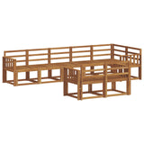 Outdoor Sofa Set 8 pcs Natural Solid Acacia Wood 3366562