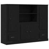 Highboard Black Oak 132 x 35.5 x 103.5 cm Engineered wood 3333078